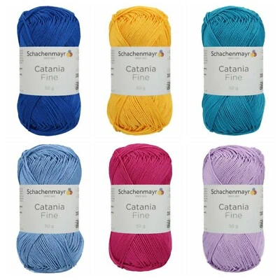 Schachenmayr - CATANIA FINE - Baumwolle - 22 Farben - 50g - LL 165m-(€5,50/100g) - Bild 1 von 4