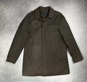 Allsaints Spitalfields Men’s Waxed Coat Jacket Made In UK 42 Brown - Picture 1 of 16