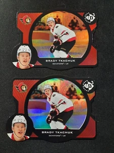 2020-21 Upper Deck UD3 Lot X 2 Brady Tkachuk~#'d /100 and #'d /1000 - Picture 1 of 5