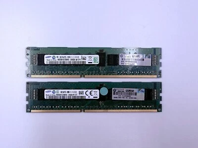 HP 647651-081 16GB KIT 2 x 8GB PC3-12800R ECC Registered RAM Server Smart Memory - Immagine 1 di 4
