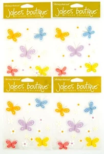 Jolee's Boutique Sticker Collage Lot of 4 Fluttering Friends Butterfly Sets - Picture 1 of 3