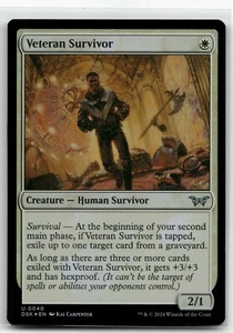 Veteran Survivor 40 Foil Magic The Gathering Duskmourn Magic - Imagen 1 de 1