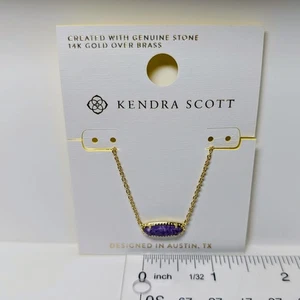 Kendra Scott Eva Gold 16" Halskette dunkellila Magnesit - Bild 1 von 3