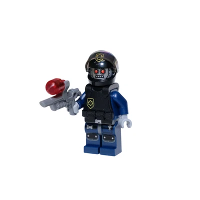 LEGO The Lego Movie Robo SWAT Minifig Helmet Body Armor Vest Blaster TLM060 - Image 1 of 4