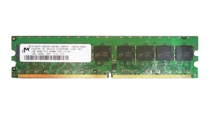 RAM Micron 1GB 2RPC2-5300 DDR2 UDIMM ECC 166MHz MT18HTF12872AY-667B3 - Picture 1 of 1