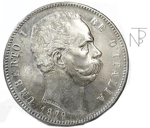 Savoia-Regno d'Italia (Umberto I) 5 Lire 1879 - Picture 1 of 11