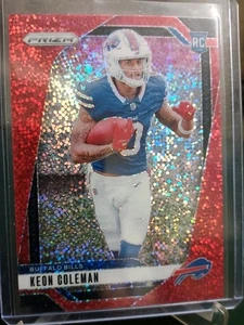 2024 Panini Prizm Keon Coleman Buffalo Bills Rookie Red Sparkle Prizm Variation - Imagen 1 de 5
