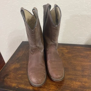 Stivali da cowboy Laredo 10 M in pelle marrone made in USA 28 6923 - Foto 1 di 11