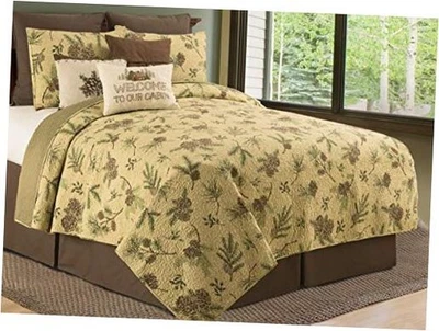  Juego de edredón Woodland Retreat Piña Completo/Queen con 2 Juego completo/Queen 3 piezas Foto 1 de 4