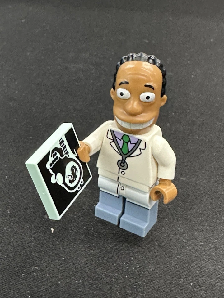 Lego Simpson Dr Julius Hibbert Mini Figura USADA Serie 2 con Rayos X Foto 1 de 3