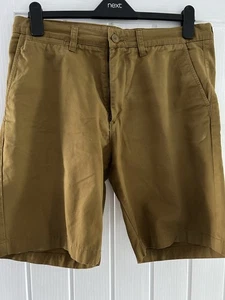 Men's H&M Mustard Chino Shorts, 34w X 9l, 5 Pocket Design, VGC - Picture 1 of 8