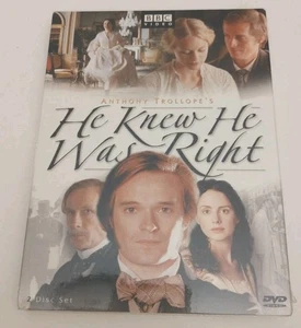 HE KNEW HE WAS RIGHT (2 DVD Set 2004) Anthony Trollope, David Tennant NEW SEALED - Foto 1 di 2