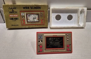 GAME & WATCH MICKEY MOUSE FUNZIONANTE CON DIFETTO SCHERMO - MC-25 1981 - Foto 1 di 20