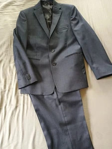 Michael Kors Navy Wool Suit Boys Size 12 Blazer Wedding Formal Event - Picture 1 of 7