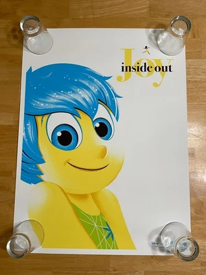 迪士尼皮克斯 Inside Out Joy Mondo 海报 18 x 24 英寸罕见 LE 幻影城 156/420 — 第 1/4 张图片