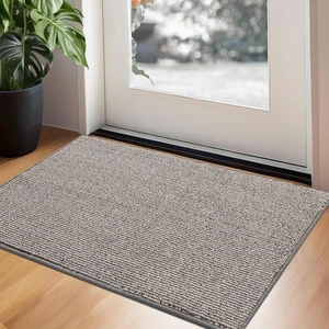 Indoor Outdoor Front Door Mat 32"x20" Non Slip Washable Dirt Absorbent Rug - Picture 1 of 8