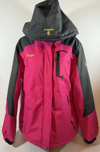 Trr Outdoor Women Pink Waterproof Ski Jacket Warm Winter Snow Coat Mountain Sz L - Picture 1 of 14