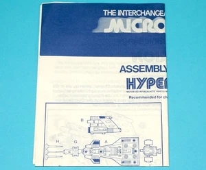 MICRONAUTS ORIGINAL SPARE INSTRUCTIONS HYPERION EURO 1979 AIRFIX MEGO CORP LI... - Imagen 1 de 4