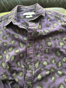 Urban Outfitters viola stampa leopardo flanella S bella vendita armadio studio - Foto 1 di 4