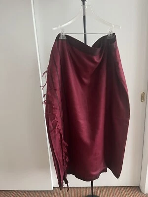 NWT Handloom Tussar soft Silk Saree sari FabIndia styled Wine 🍷 Natural Pick 1 - Image 1 of 4