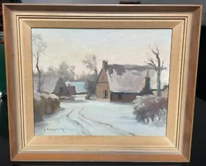 Oil painting on canvas Gote Svensson (born 1926) Sweden Arte Arte - Bild 1 von 7