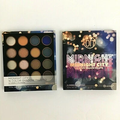 BH Cosmetics Midnight City Eyeshadow Palette Shadow Palette 16 Colors Authentic - Image 1 of 4