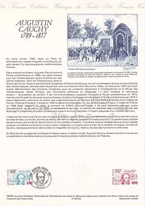 Document Philatélique 1er Jour : 32- 1989 - Augustin Cauchy - Picture 1 of 1