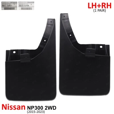 Par de guardabarros trasero contra salpicaduras de barro para Nissan Frontier Navara D23 2015-23 Foto 1 de 4