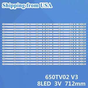 LED strips For SONY KDL-65W850C KDL-65W855C KDL-65W857C 650TV02 V3 KDL-65W859C - Picture 1 of 9