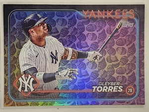GLEYBER TORRES 2024 Topps Series 1 EASTER EGG FOIL PARALLEL #210 Yankees - Picture 1 of 2