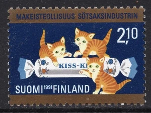 2255 - Finland 1991 - Industrial Production of Sweets - Cats - MNH - Picture 1 of 2