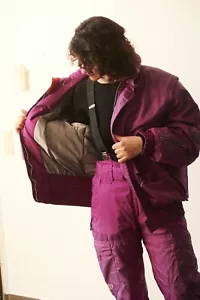 Vintage Skianzug Schneeanzug 80er Magenta Killy Air and Water Technology Gr.S - Bild 1 von 24