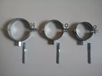 OTTO LEHMANN Regenrohrschelle verz. versch. Größen mit od. ohne Stockschraube (80mm - 200mm)