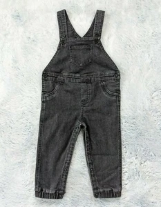First Impressions Size 24 Month Baby Boy Black Denim Overall EXCELLENT CONDITION - Picture 1 of 9