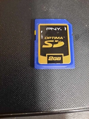PNY Optima 2GB SD Genuine Camera Memory Card & FREE SHIPPING - Image 1 of 3