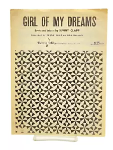 Girl of My Dreams Sonny Clapp (Recorded by Perry Como) 1955 - Picture 1 of 3