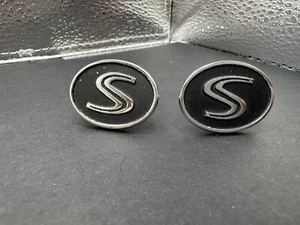 Vintage Hickok Monogram "S" Initial Silver Tone Cufflinks - Picture 1 of 2