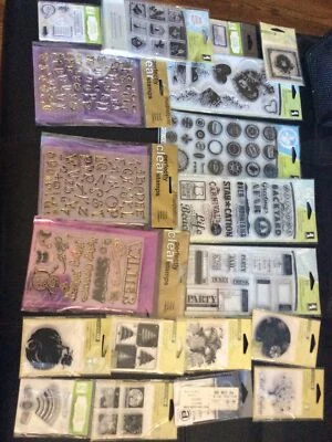 Lot of 19 PKGS~Clear Stamps~Lot New Sealed Packages - Image 1 of 2