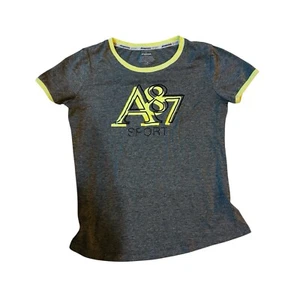 Aeropostale Gr. S Kurzarm Oberteil grau - Bild 1 von 3