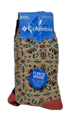 Columbia 2 Pares Calcetines Forrados de Vellón Multicolor 184607 Talla Única ¡Nuevos! Foto 1 de 4