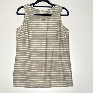 New J. Crew Cross Back Satin Tank Top Women's Size 0 - Picture 1 of 7