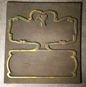 Vintage Printing Letterpress Rubber Block Cut BORDER, CHERUB, 7 1/1 X 7 6014 - Picture 1 of 1