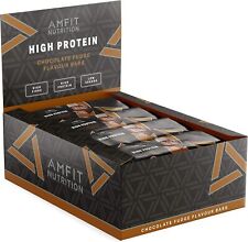 Amazon Brand - Amfit Nutrition Low Sugar Protein Bar (19.6gr Protein - 0.8gr