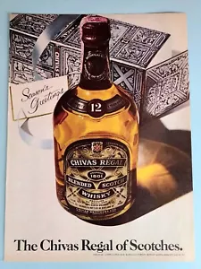 1978 Chivas Regal Blended Scotch Whisky Vtg 1970's Print Ad, Season's Greetings - Picture 1 of 3