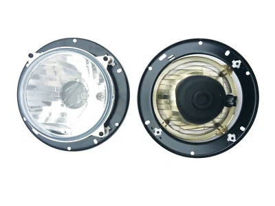 2x Scheinwerfer Fernscheinwerfer Positionslicht Traktor Deutz m. Glühbirnen 24V  - Bild 1 von 4