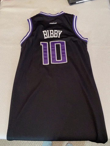 Vintage Reebok Sacramento Kings Mike Bibby #10 Jersey Mens Medium Cover