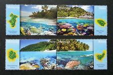 *FREE SHIP Malaysia Islands & Beaches III 2015 Coral Reef Turtle Map (stamp) MNH