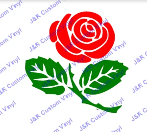 Rose, Flowers, Vinyl Decals - Picture 1 of 2