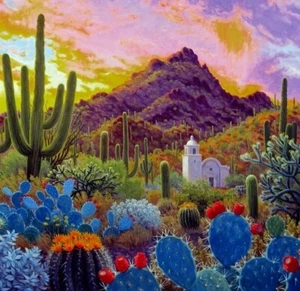 Southwestern stilisierte Kunst - individueller Druck - 2 Größen - Bild 1 von 1