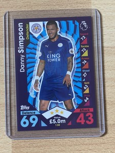 Match Attax Premier League 2016 2017 16 17 Danny Simpson Leicester City